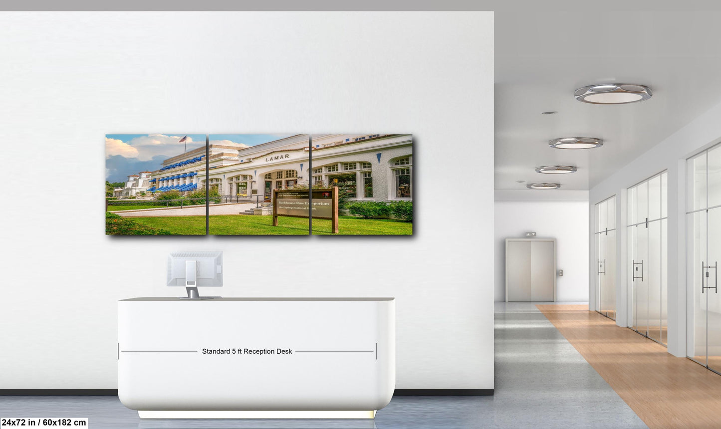 Lamar Bathhouse Row Emporium, Hot Springs National Park Arkansas, Photography Print Wall Art