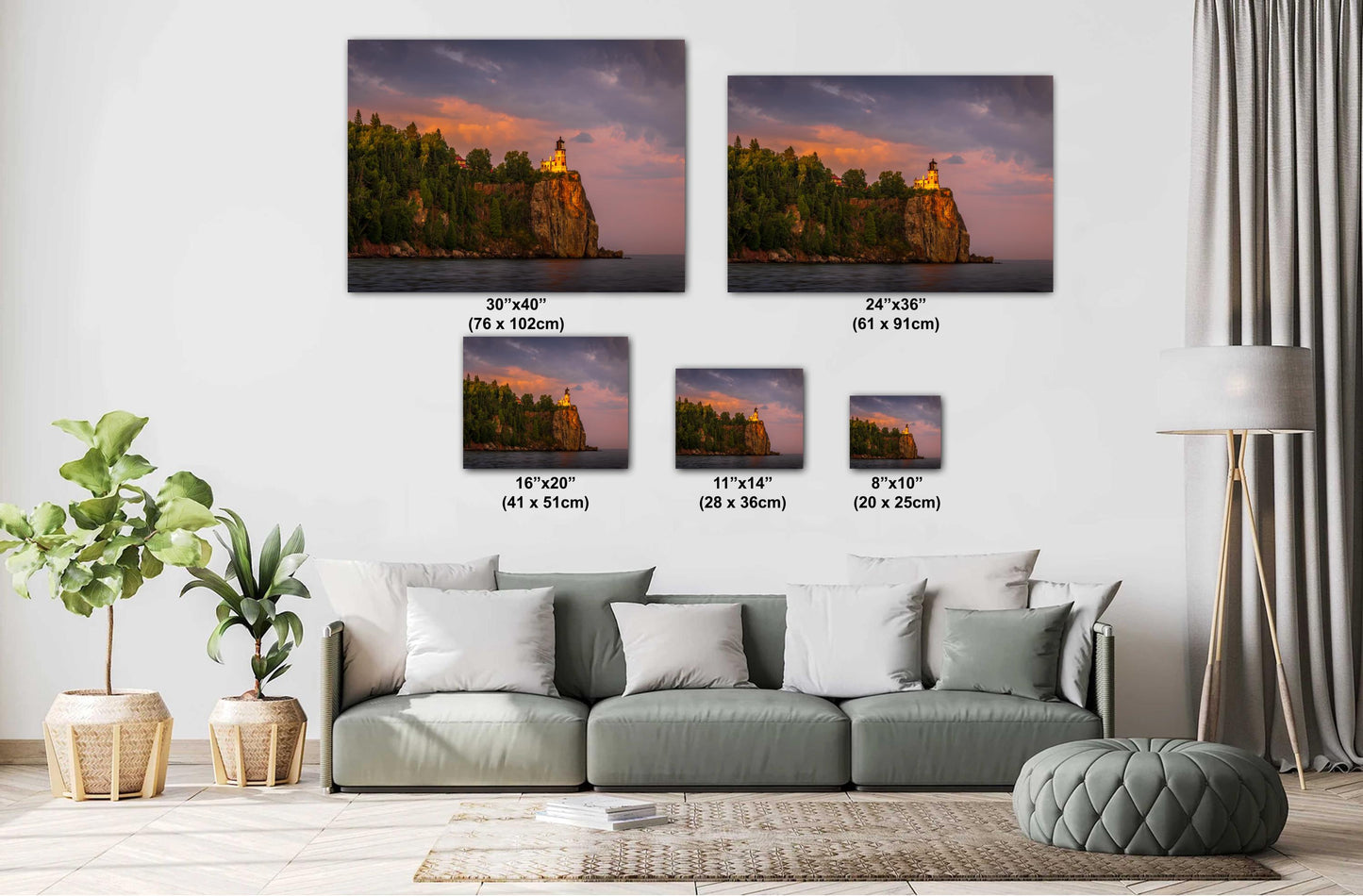 Split Rock Lighthouse Print - Minnesota North Shore Coastal Landscape Wall Art