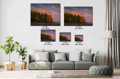 Split Rock Lighthouse Print - Minnesota North Shore Coastal Landscape Wall Art