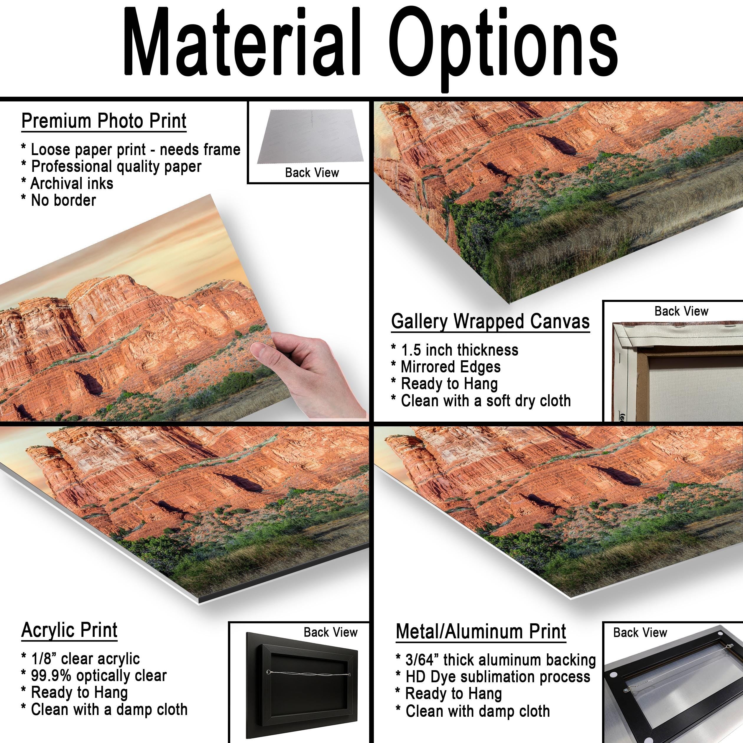 Sedona Arizona Red Rock Butte Photography Print, Southwest Desert Landscape Wall Art