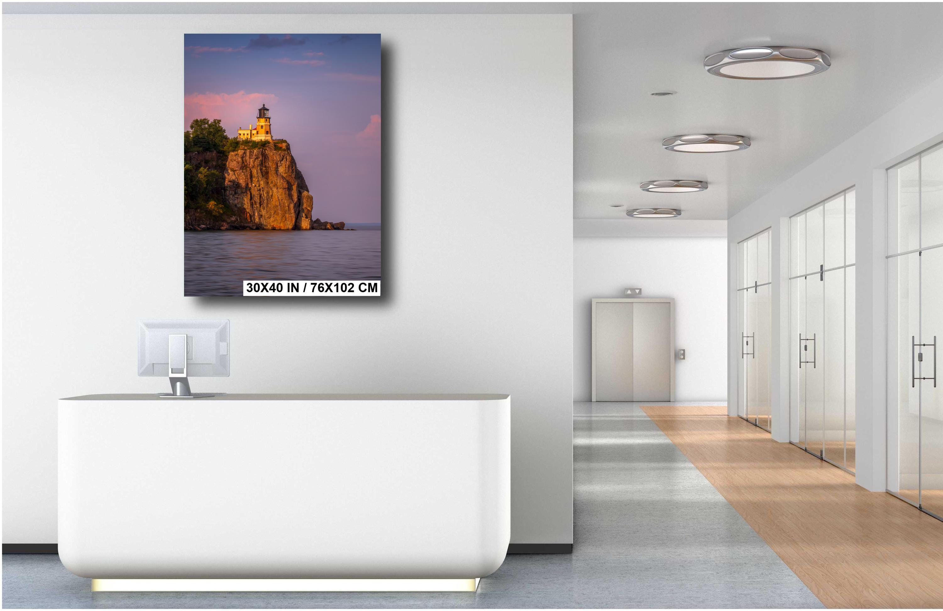 Split Rock Lighthouse Sunset Minnesota North Shore Photography Wall Art