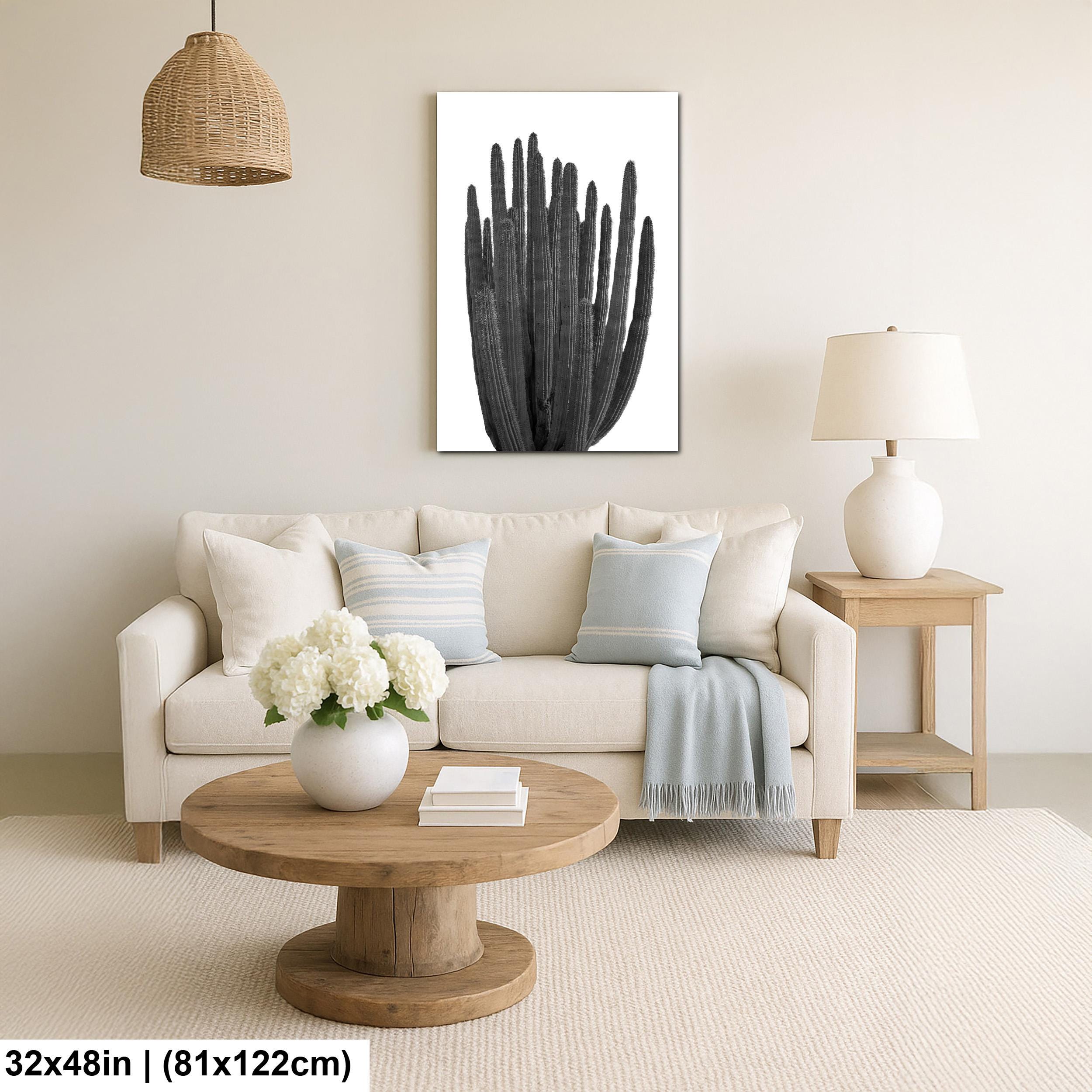 Organ Pipe Cactus Arizona National Monument Black and White Desert Nature Photography Wall Art