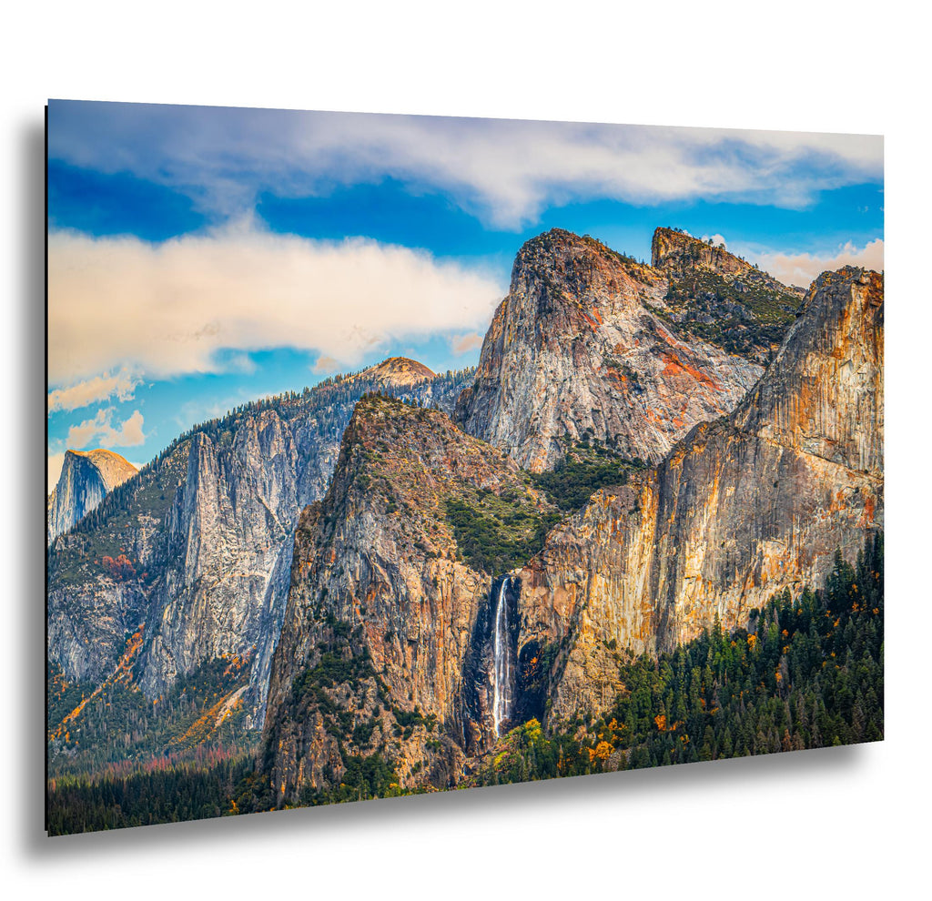Bridalveil Fall and Granite Cliffs Yosemite National Park California Photography Print