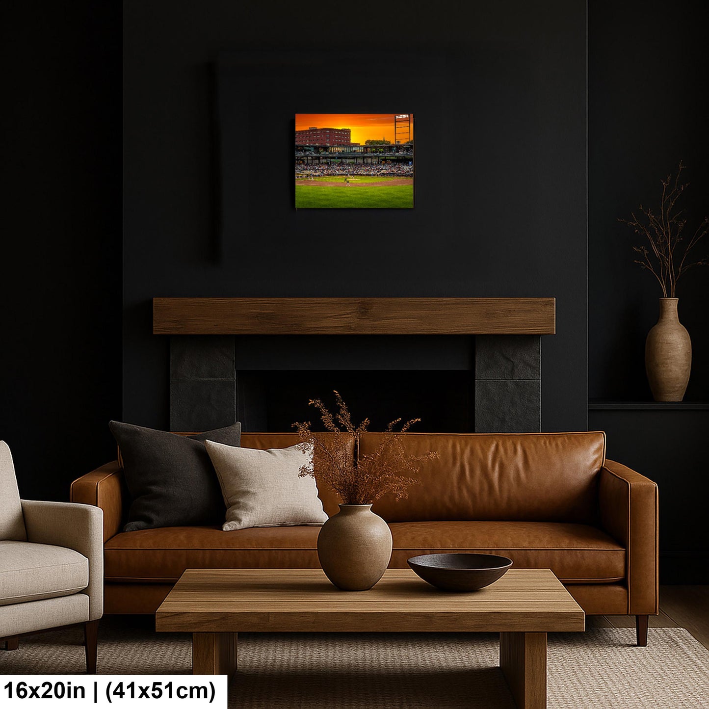 Golden Hour Baseball at CHS Field St. Paul Minnesota Photography Print, Sunset Stadium Wall Art, Sports Decor