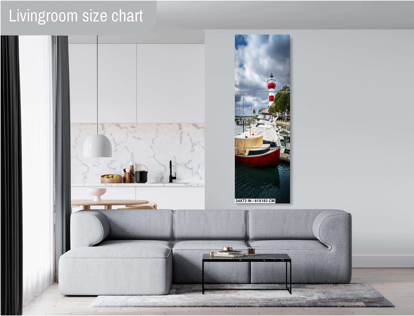 Harbour Town Lighthouse Print - Nautical Wall Art | South Carolina Marina Decor