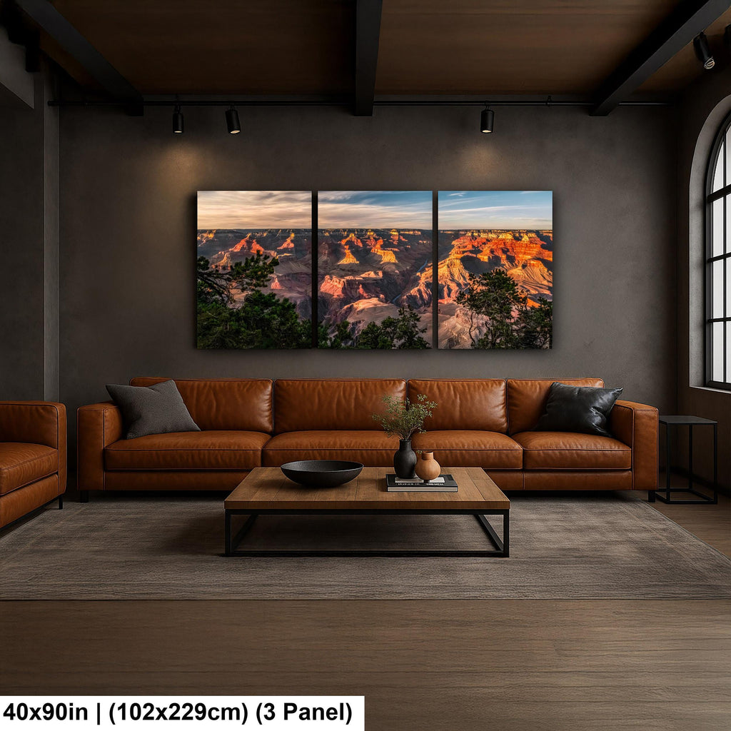 Grand Canyon Sunset Over Colorado River, Grand Canyon National Park Arizona Photography Print