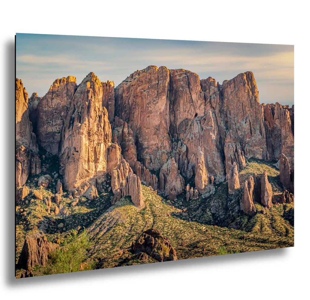Superstition Mountains Desert Landscape, Lost Dutchman State Park Apache Junction Wall Arty Print