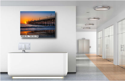 San Clemente Pier Sunset Print: California Beach Seascape