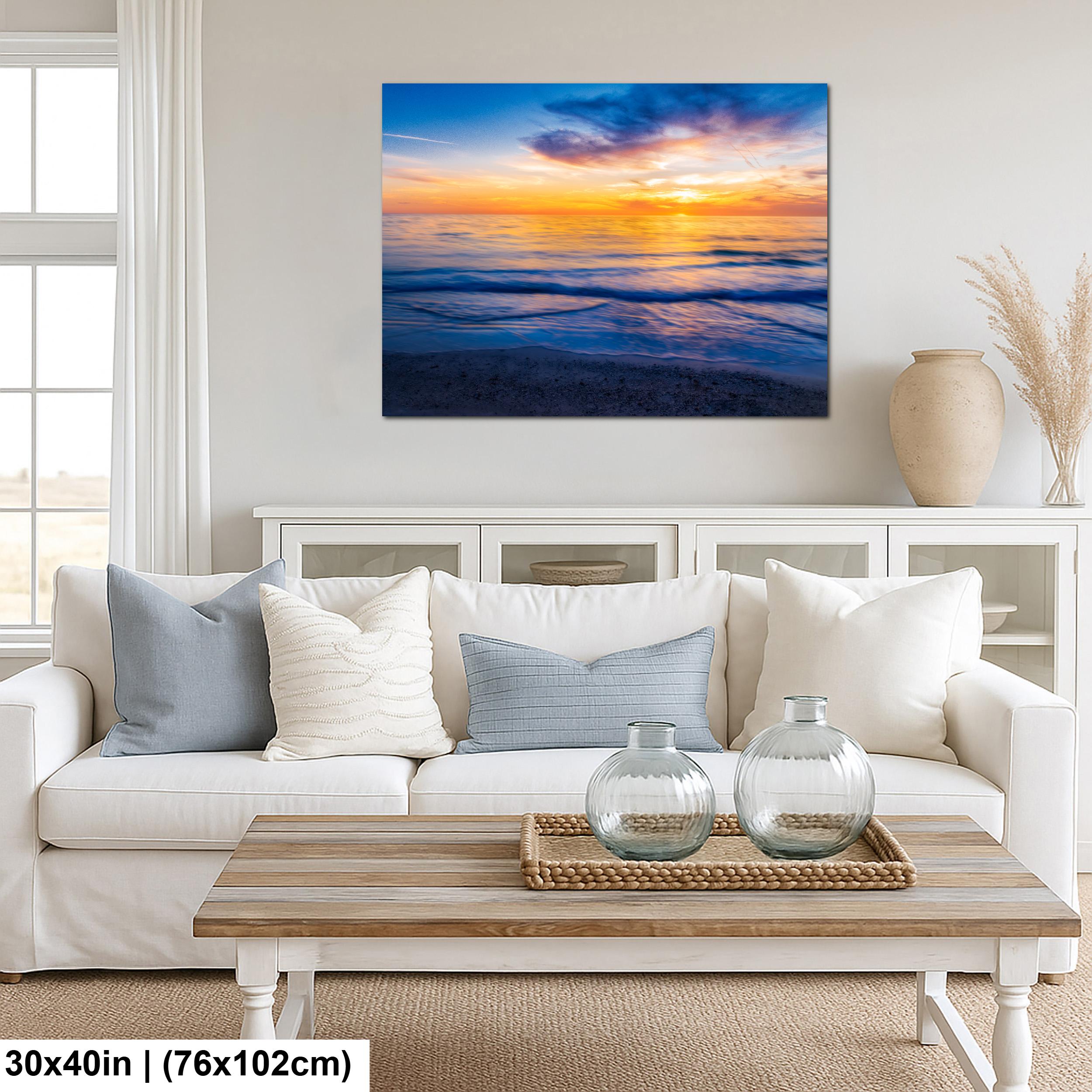 Gentle Waves: Bradenton Beach Sunset Anna Maria Island Florida Wall Art