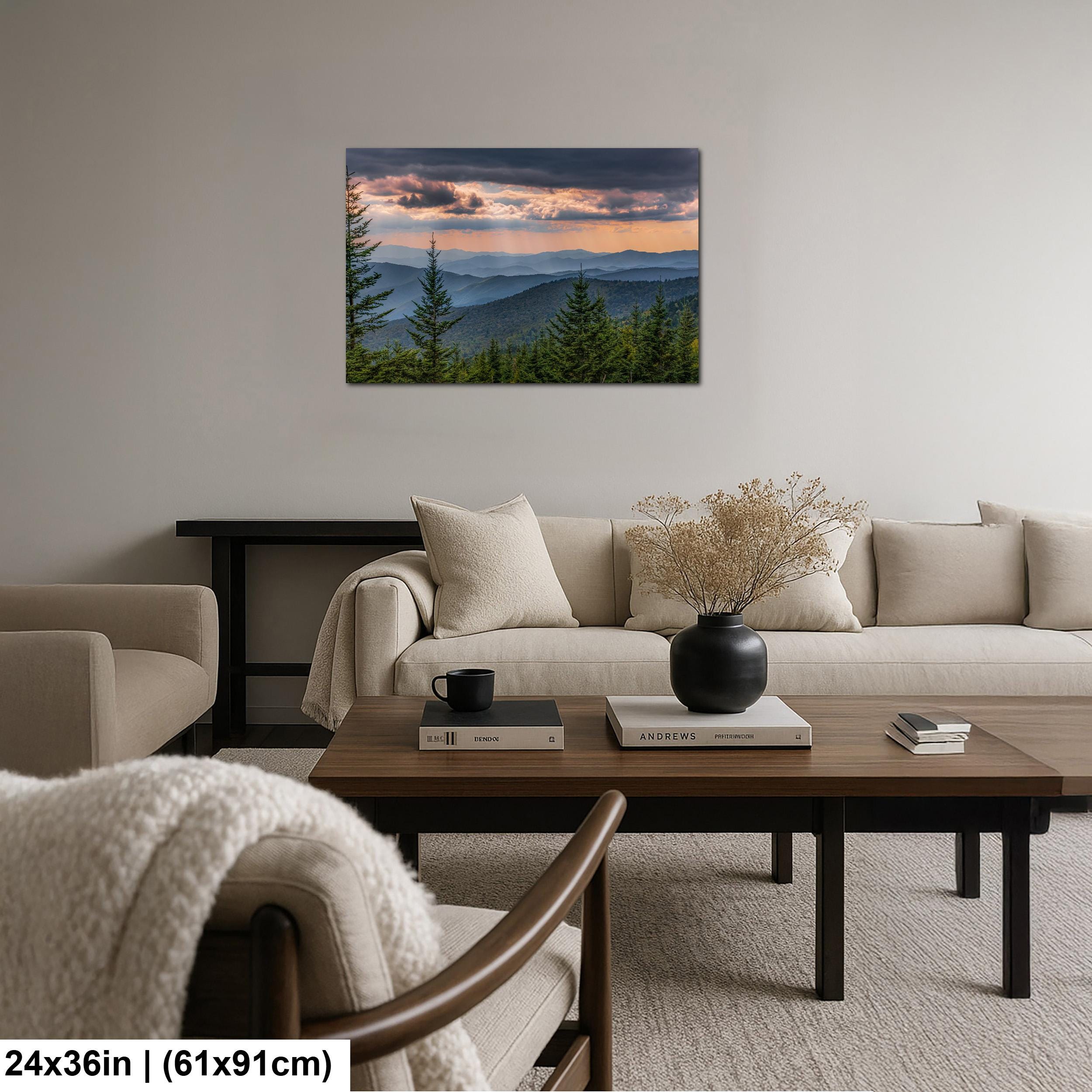 Ridge After Ridge: Great Smoky Mountains Tennessee Landscape Photo Wall Art