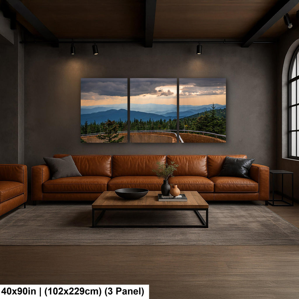 Storm's Light: Clingmans Dome Great Smoky Mountains Tennesse Photo Wall Art