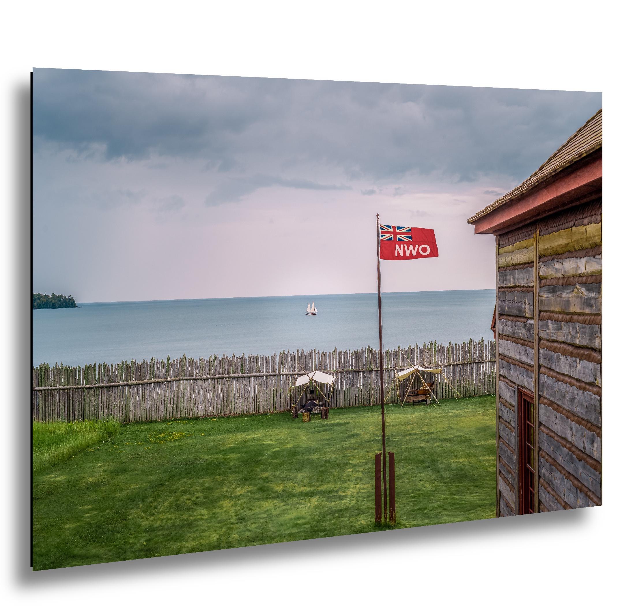 Grand Portage Fort Lake Superior View, Historic Minnesota Trading Post, Nautical Wall Art Photography Print