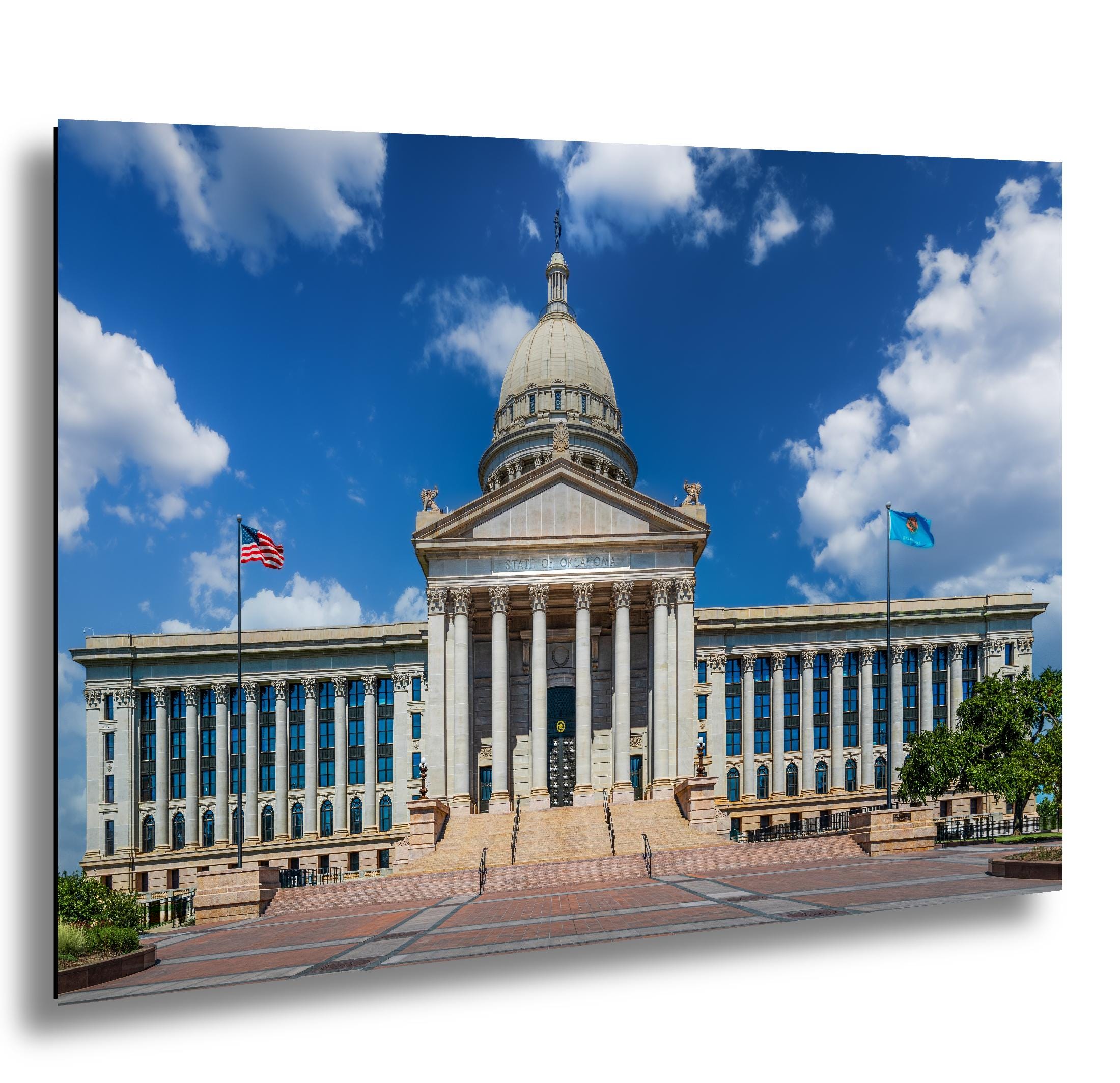 Oklahoma State Capitol Dome Print: Oklahoma City Architecture Photography