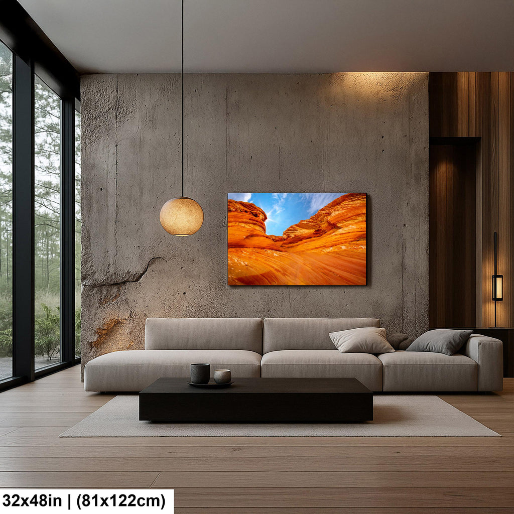 Northern Arizona Swirling Red Sandstone Formations Photography Print, Southwest Desert Wall Art