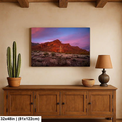 Gold Canyon Red Rock Sunset Arizona Desert Mountain Landscape Photography Wall Art