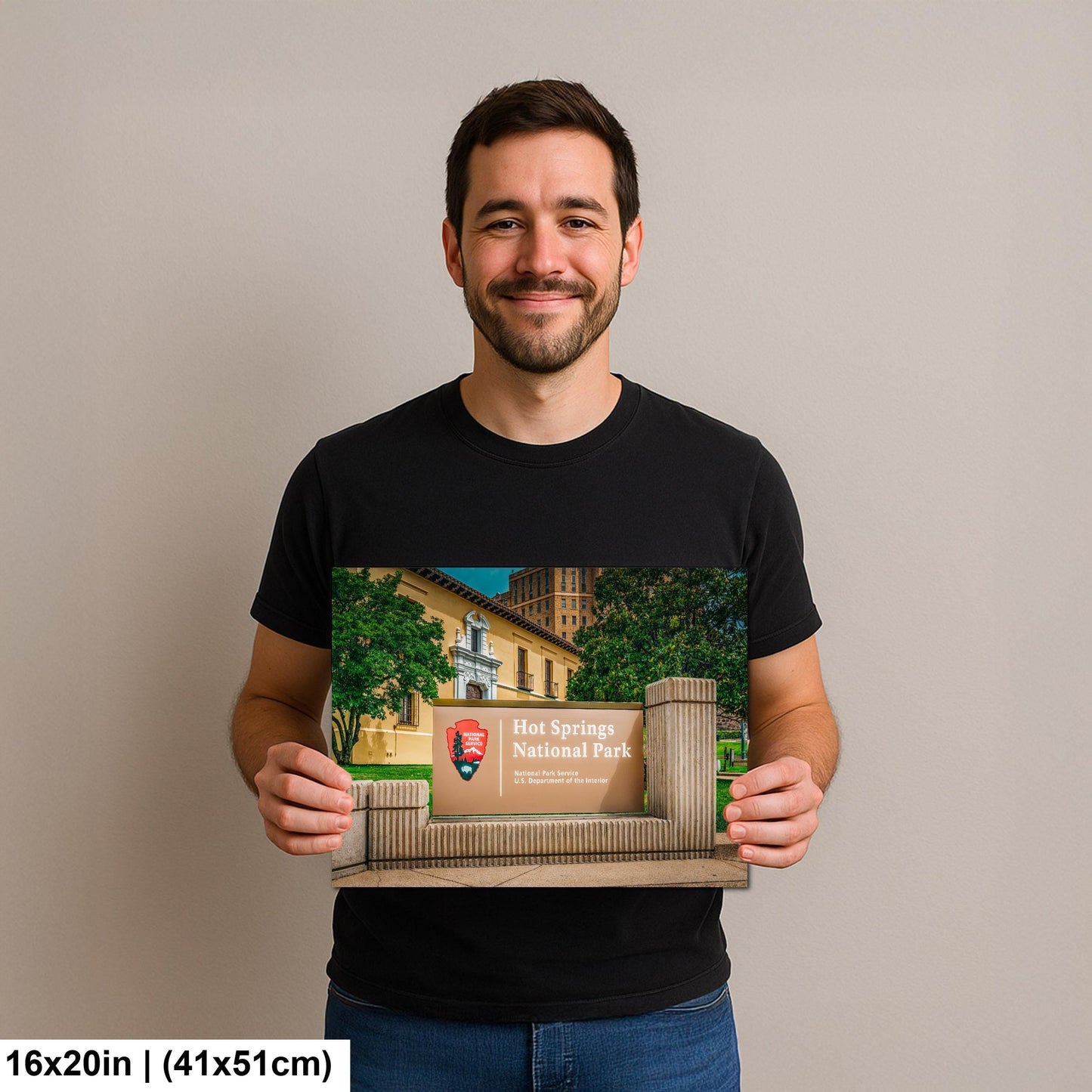 Hot Springs National Park Sign Photo Print, Arkansas Wall Art