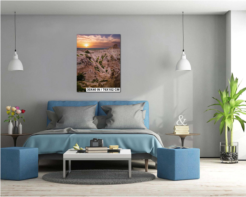 Modern living room with a blue sofa, coffee table, and decorative items.
