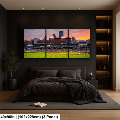 St. Paul Saints Baseball CHS Field Twilight Photography Print, Downtown Minnesota Stadium Art, Urban Ballpark Decor