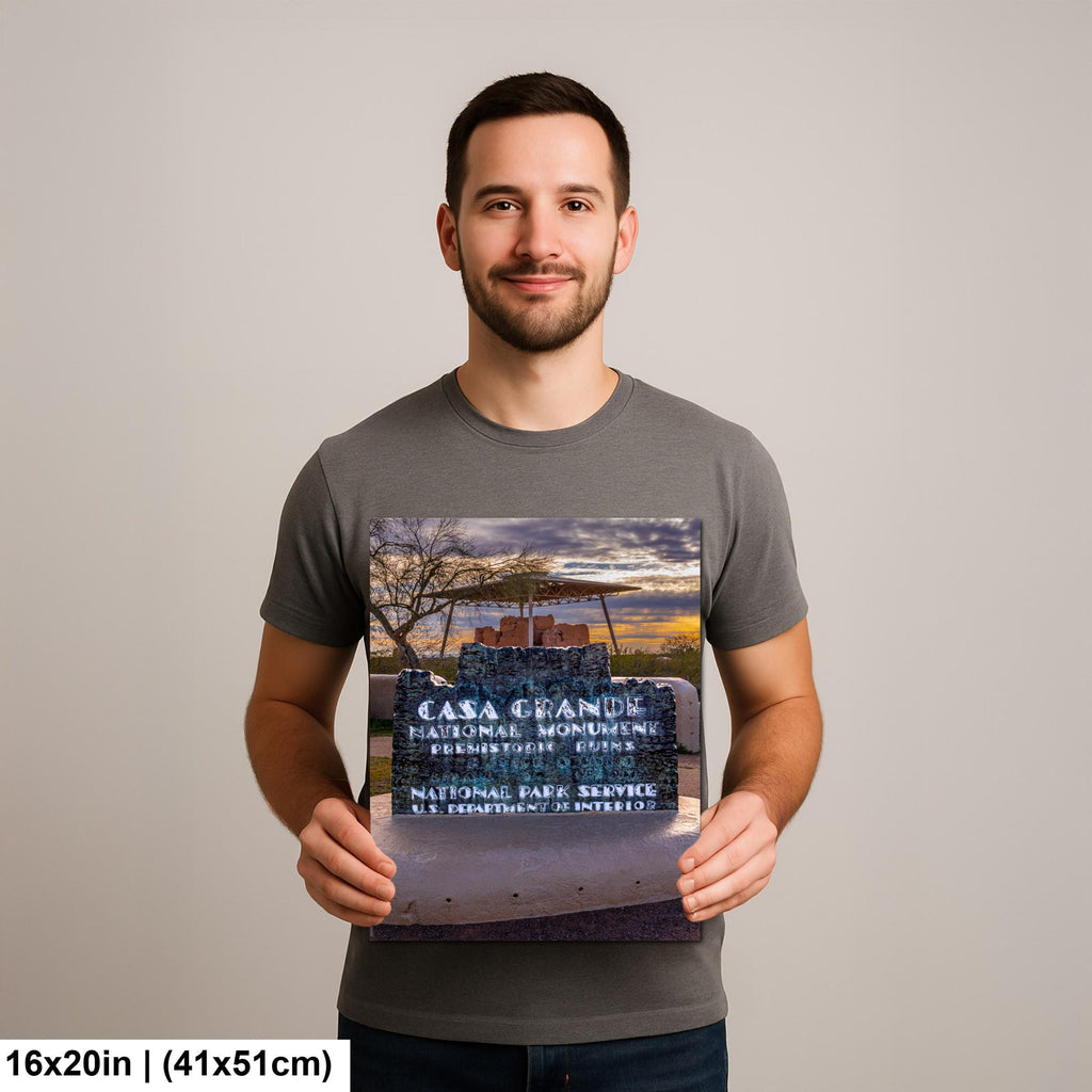 Casa Grande Ruins National Monument, Arizona, Ancient Desert Landmark Photography Wall Art