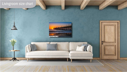 San Clemente Pier Sunset Print: California Beach Seascape