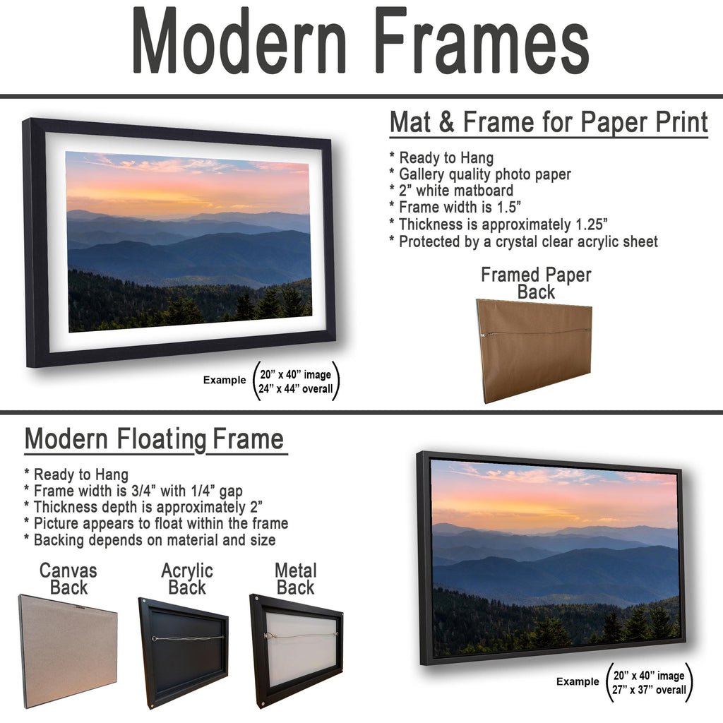 Endless Ridges: Great Smoky Mountains National Park TN NC Photo Wall Art