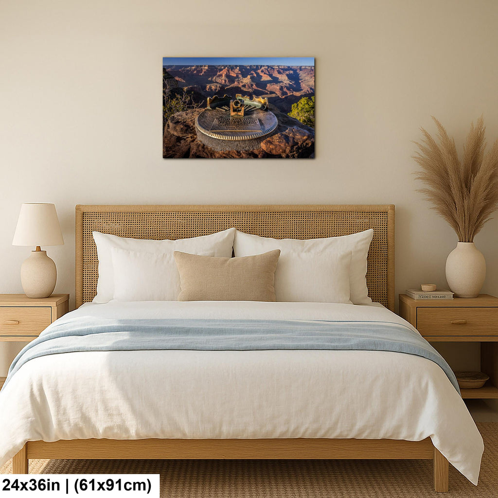 Grand Canyon Scenic Locator Print – National Park Arizona Photography Wall Art