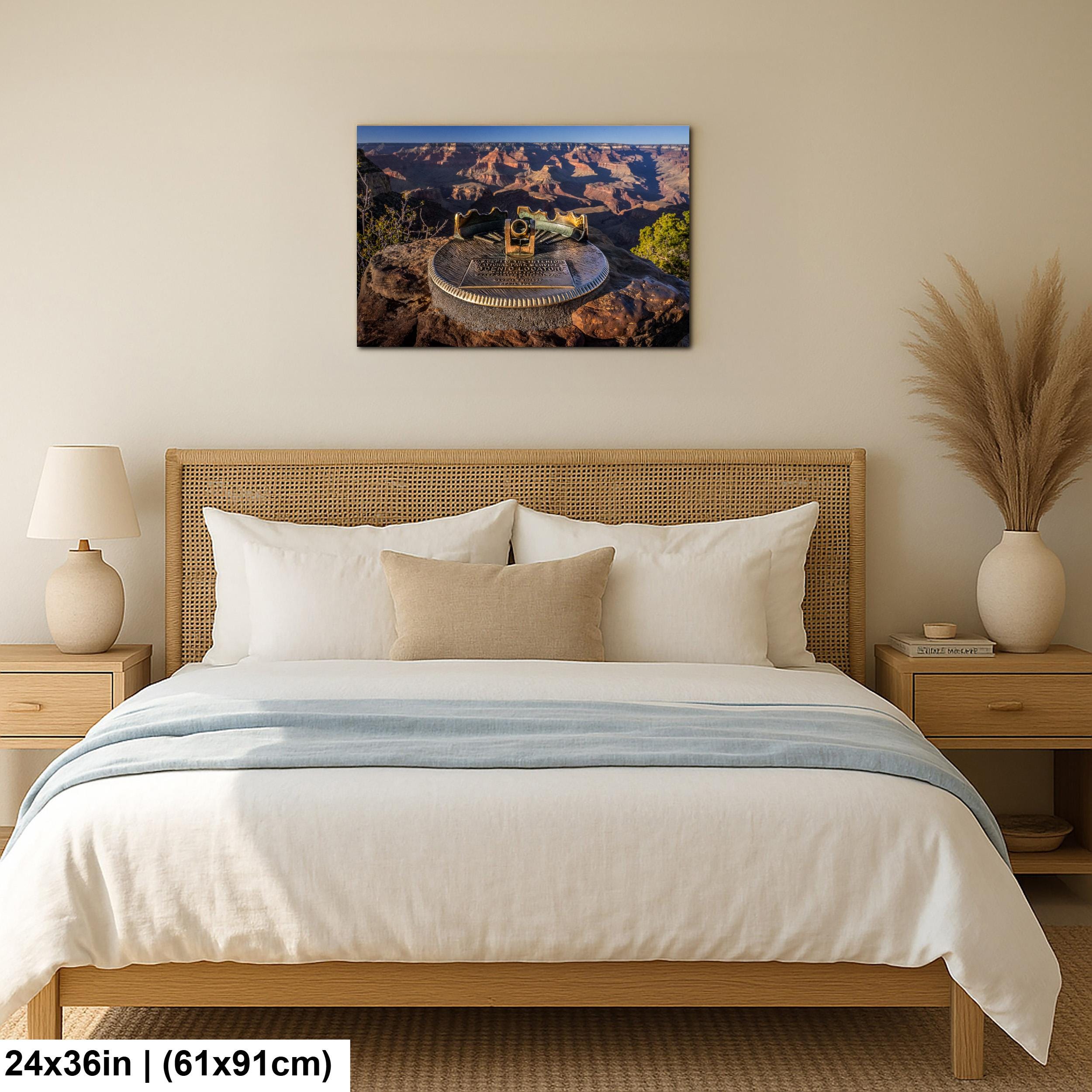 Grand Canyon Scenic Locator Print – National Park Arizona Photography Wall Art