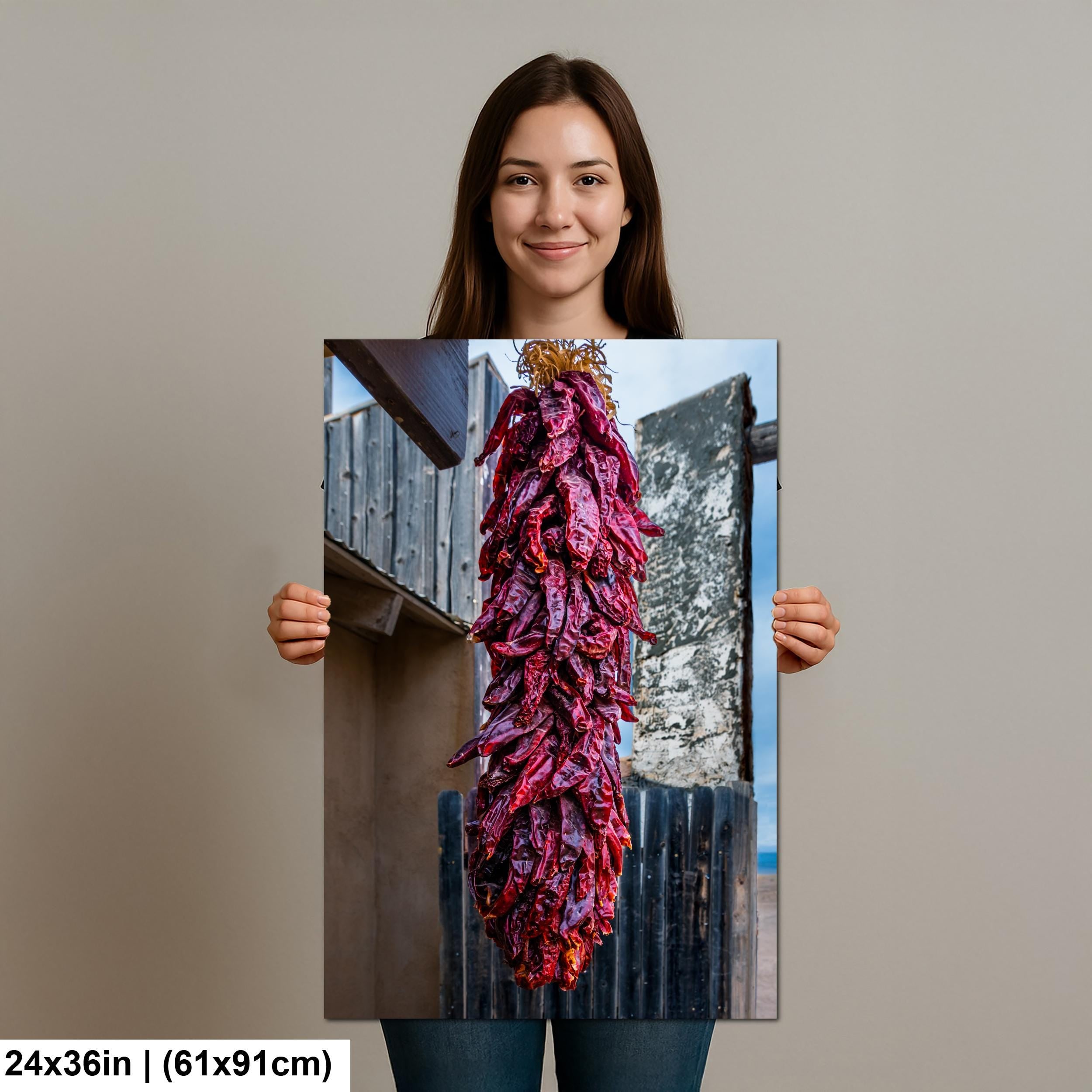 Hanging Chile Ristra, Tombstone, Arizona Southwest Kitchen Photography Wall Art