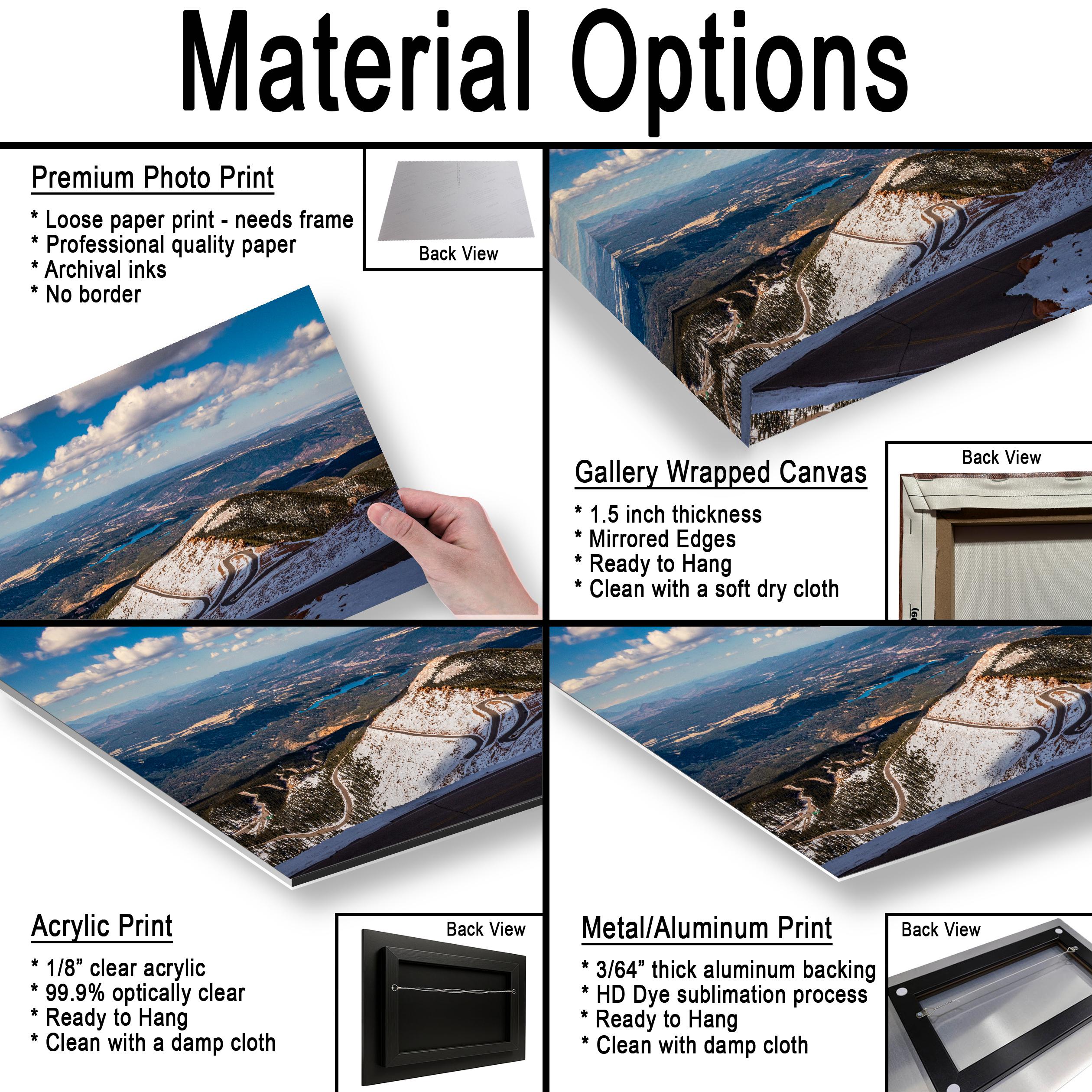 Summit Switchbacks: Pikes Peak Highway Colorado Springs CO Photo Wall Art