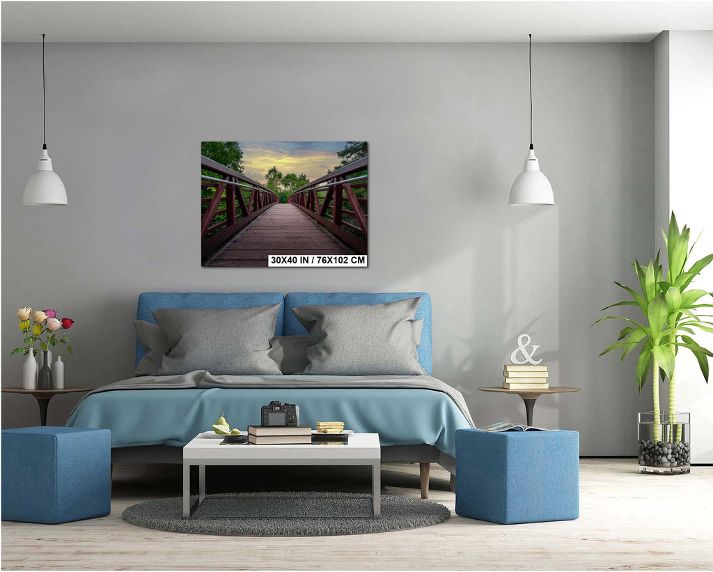 Gooseberry Falls Boardwalk Bridge: Minnesota State Park Photography Wall Art