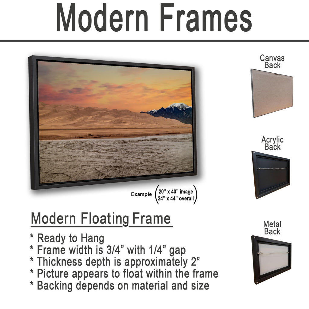 Medano Creek: Great Sand Dunes National Park Colorado Sunset Photo Wall Art