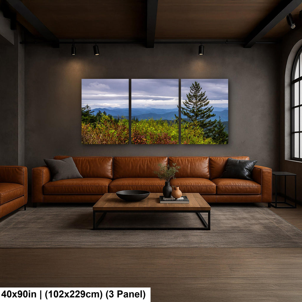 Autumn's Edge: Great Smoky Mountains Tennessee Nature Photography Wall Art