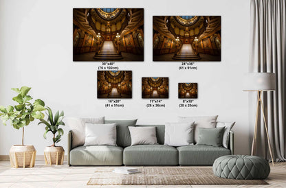 Colorado Capitol Rotunda: Denver State Capital State Print Wall Art Denver, Colorado State Capitol Aluminum/Acrylic/Metal/Canvas