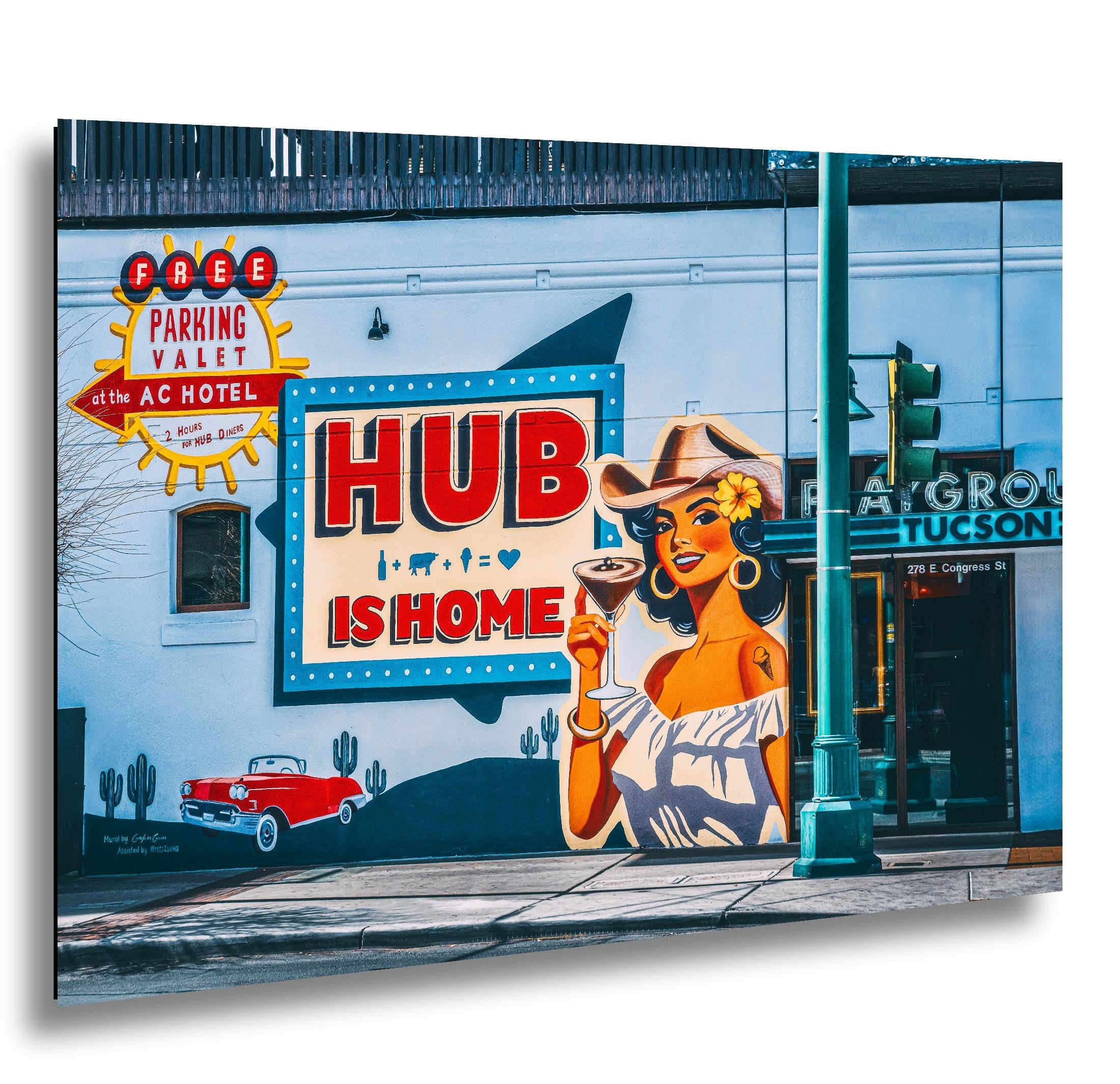 Tucson Mural - HUB Is Home Street Art Downtown Tucson Photography Print