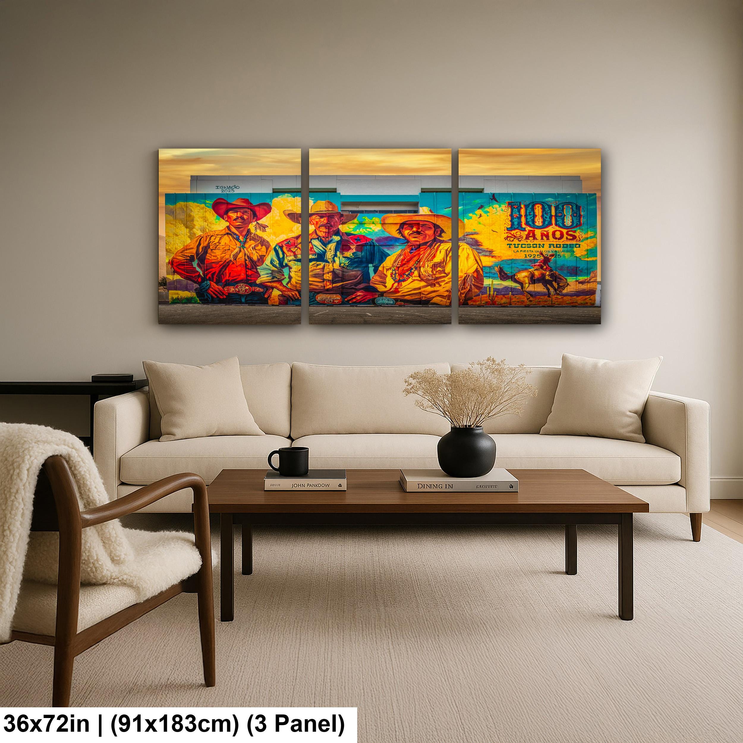 Tucson Mural - Tucson Rodeo Centennial Mural, Photography Print Wall Art