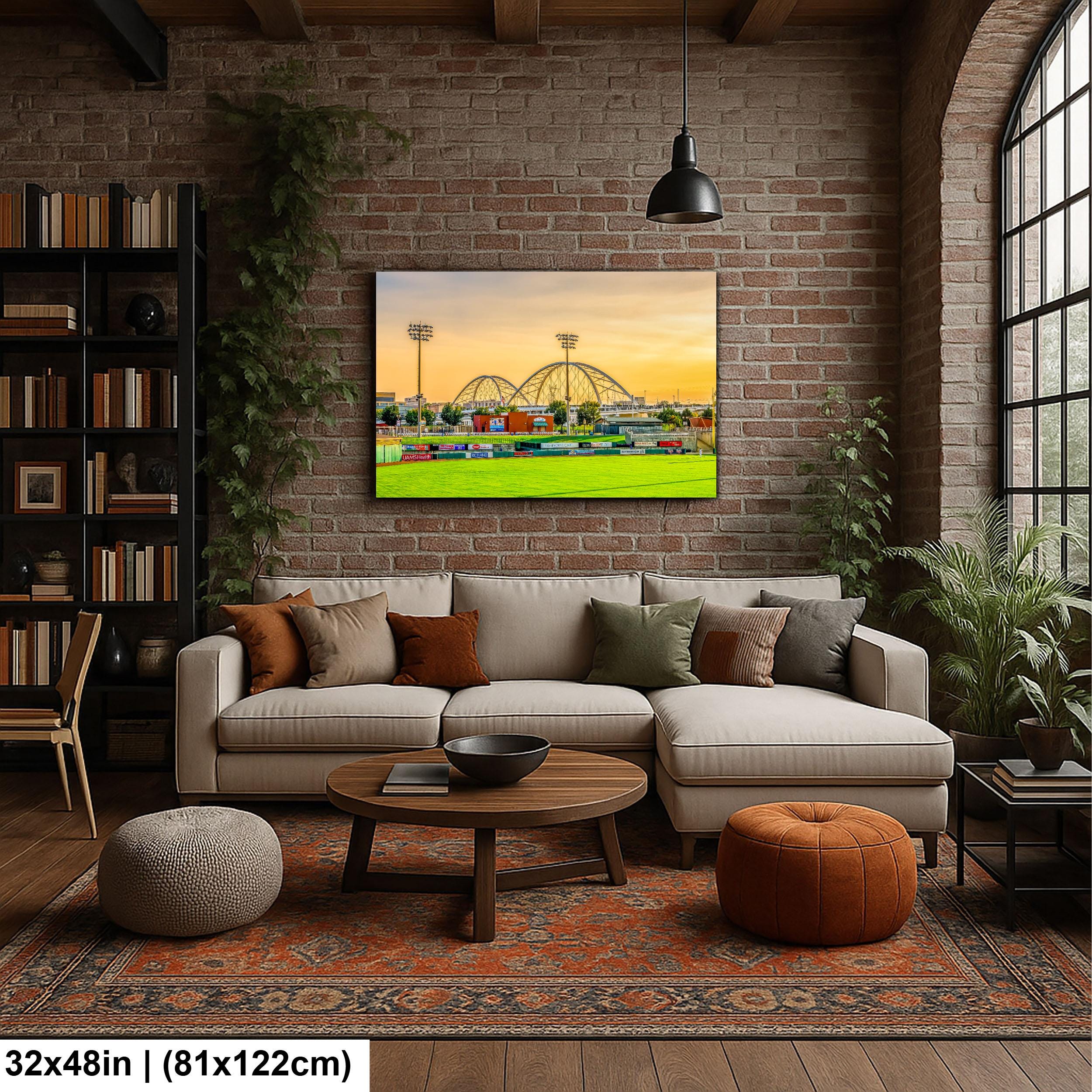Travelers Baseball Field Panorama Print, North Little Rock Arkansas Wall Art