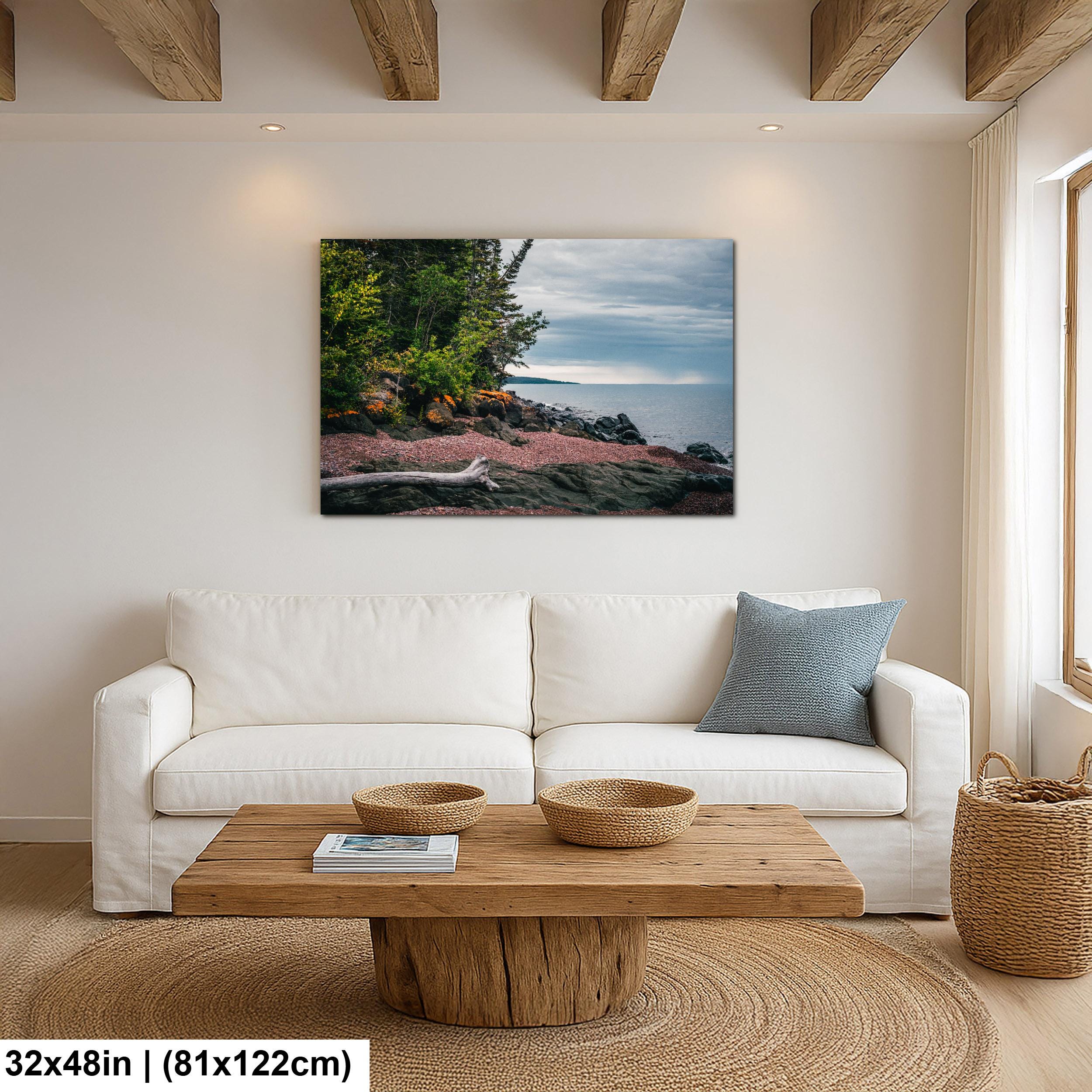 Rocky Lake Superior Shoreline at Grand Portage Minnesota Photography Print