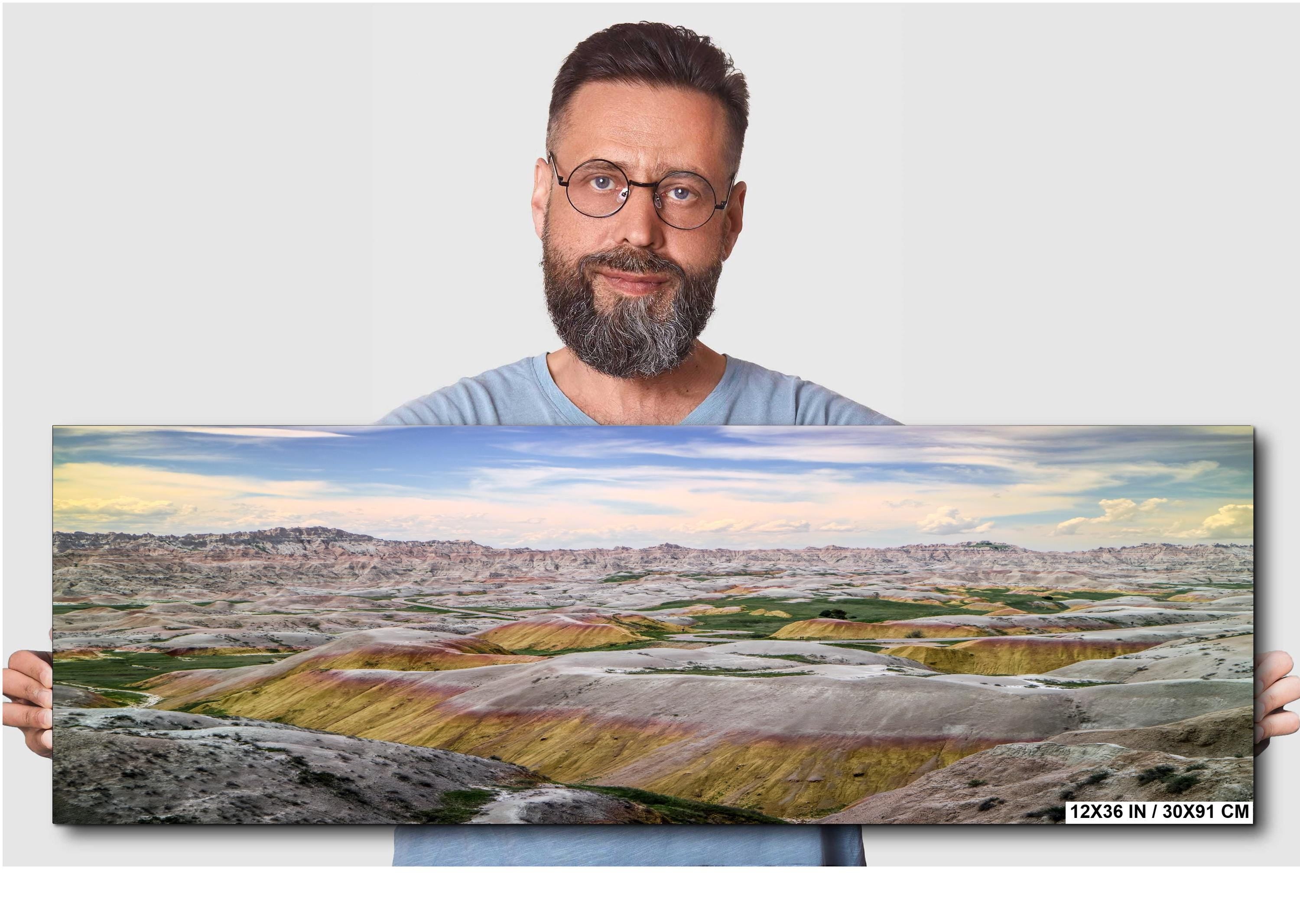 Badlands National Park: Yellow Mounds Overlook Landscape Photography Wall Art