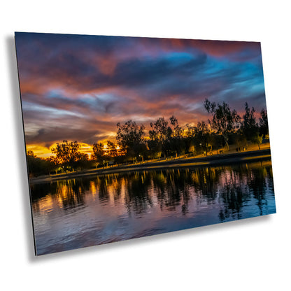 London Bridge Beach Sunset: Arizona Landscape Photography Wall Artetal Acrylic Print