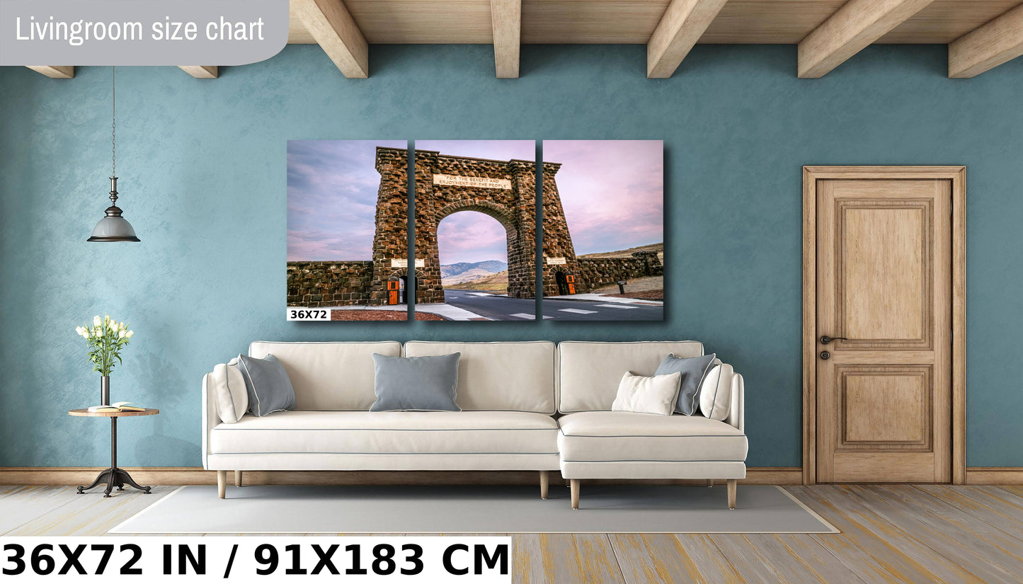 Roosevelt Arch Yellowstone Print: Montana Landscape