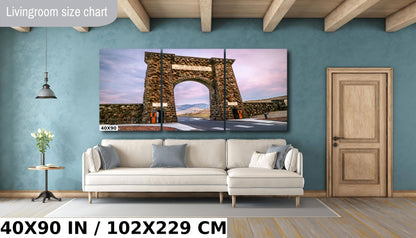 Roosevelt Arch Yellowstone Print: Montana Landscape