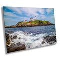 Beacon of Beauty: Nubble Lighthouse Cape Neddick Nautical Photography Print Wall Art