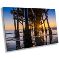 San Clemente Pier Sunset Print: California Seascape Wall Art