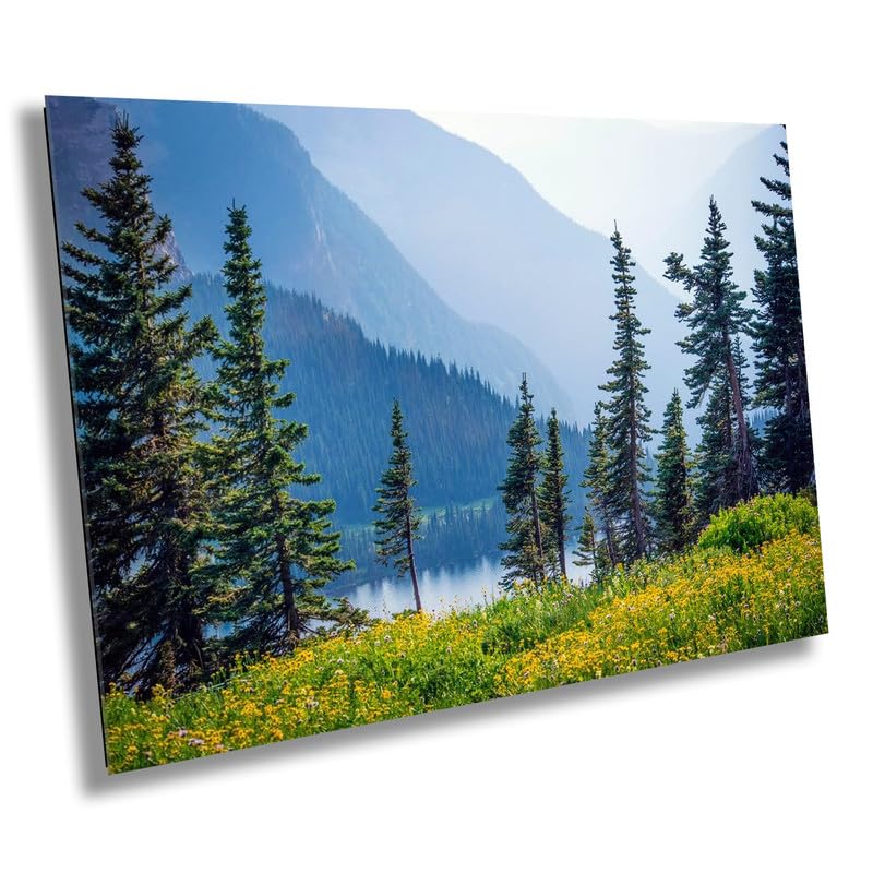 Glacier National Park Print: Summer Wildflowers Landscape Wall Art