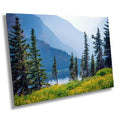 Glacier National Park Print: Summer Wildflowers Landscape Wall Art