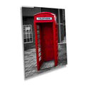 Red Phone Booth Classic English Telephone Box Photography Wall Art