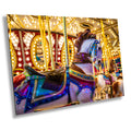 Carousel Whirls Delights: Arizona State Fair Amusement Rides Photography Wall Art