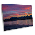 Colorful Dusk Serenity: Sunset at Lake Havasu Arizona Landscape Photography Wall Art