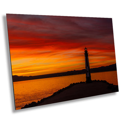 Cape Henry Lighthouse Replica: Lake Havasu Sunset Photography Wall Art