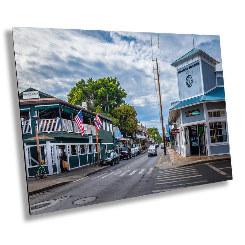 Lahaina Canvas Print - Front Street Historic Maui Wall Art on Premium Photo Paper